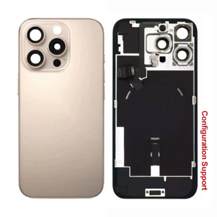 Back Panel with Wireless Charging Flex for iPhone 16Pro Max Desert No Logo (Configuration Support)