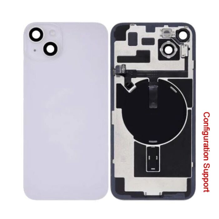 Back Panel with Wireless Charging Flex Purple No Logo for iPhone 14Plus (Configuration Support)