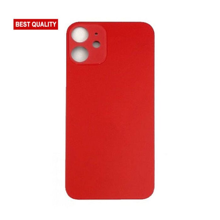 Back Glass Red No Logo for iPhone 12 (Best Aftermarket)