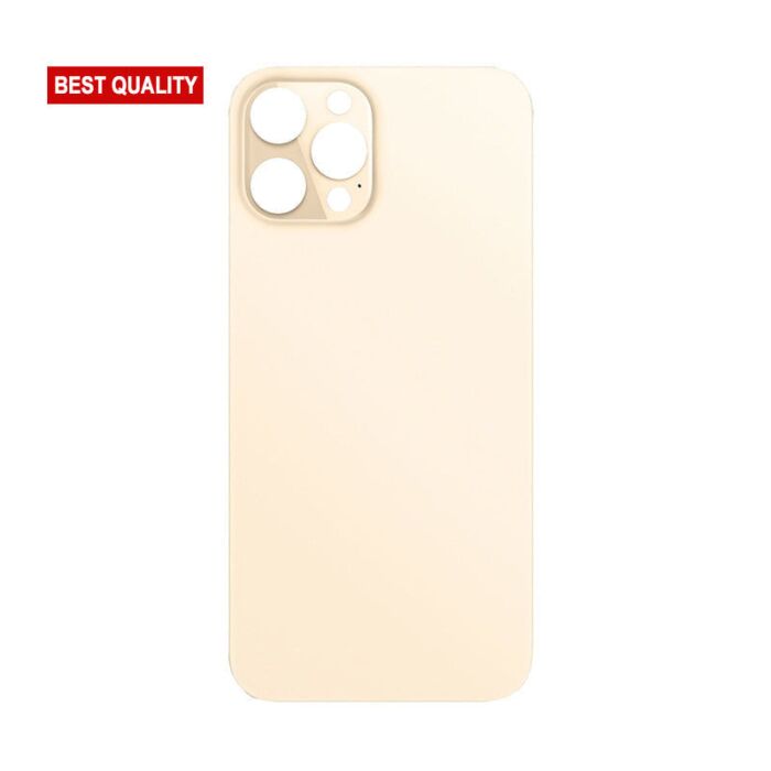 Back Glass Gold No Logo for iPhone 12Pro (Best Aftermarket)