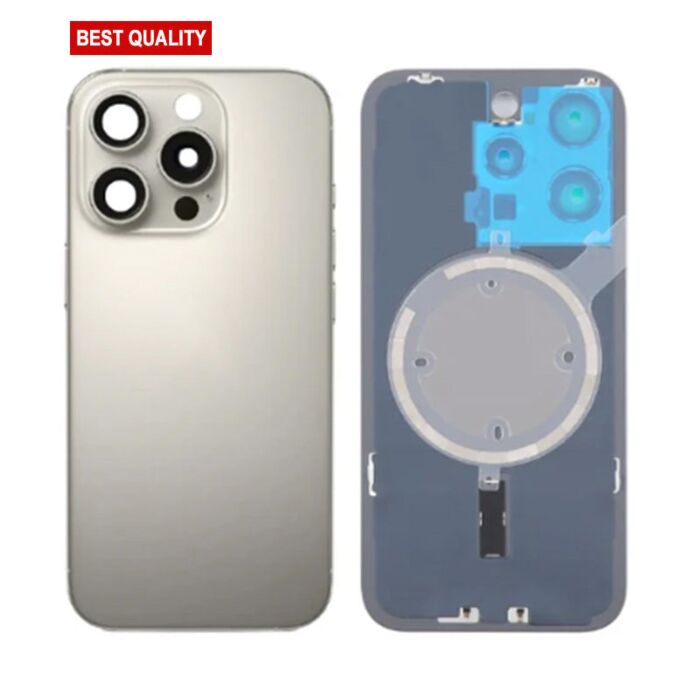 Back Panel with Magnet for iPhone 16Pro Max Grey No Logo (Best Aftermarket)