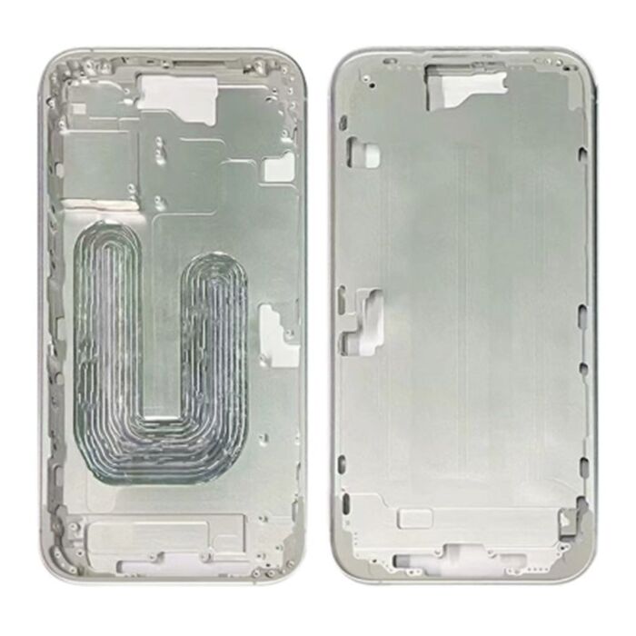 Middle Frame White for iPhone 16Plus