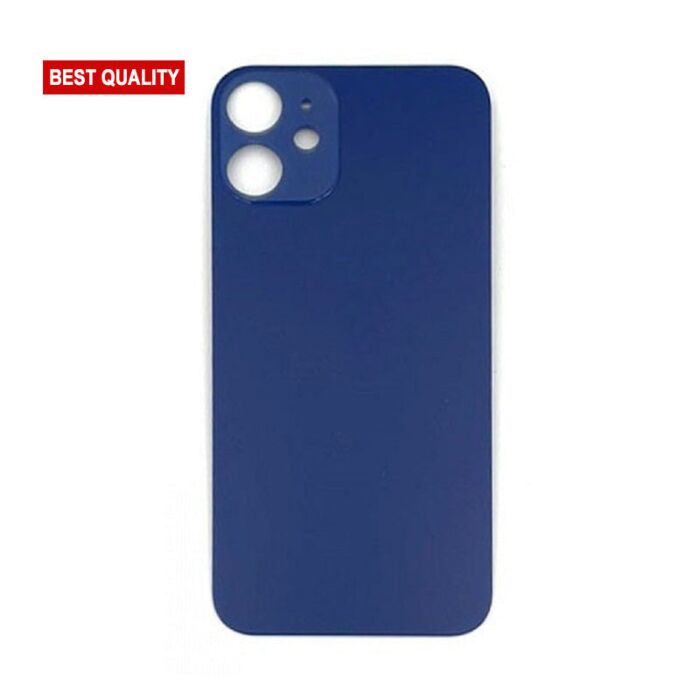 Back Glass Navy No Logo for iPhone 12 (Best Aftermarket)