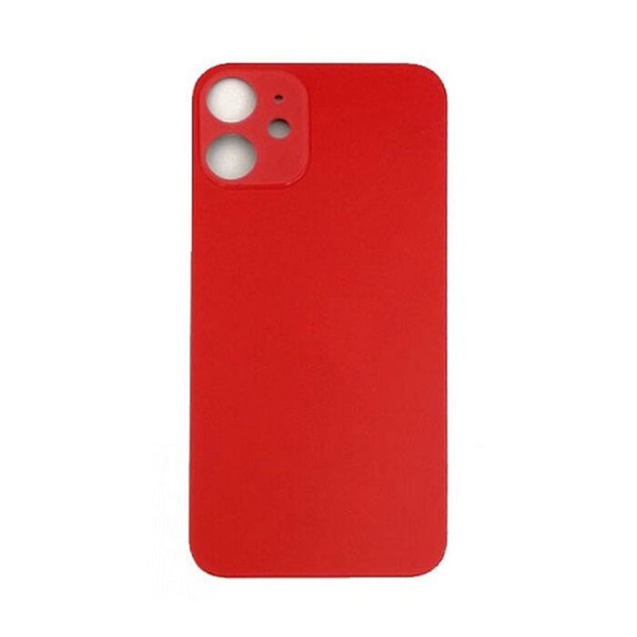 Back Glass Red No Logo for iPhone 12 (Aftermarket Premium)