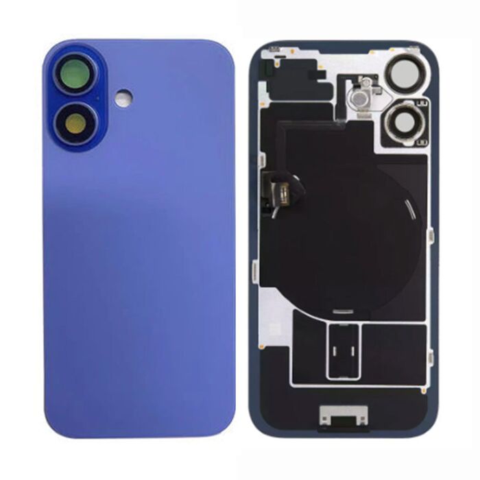 Back Panel with Wireless Charging Flex for iPhone 16Plus Purple No Logo (Best Quality)