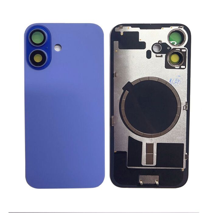 Back Panel with Magnet for iPhone 16 Purple No Logo (Aftermarket Premium)