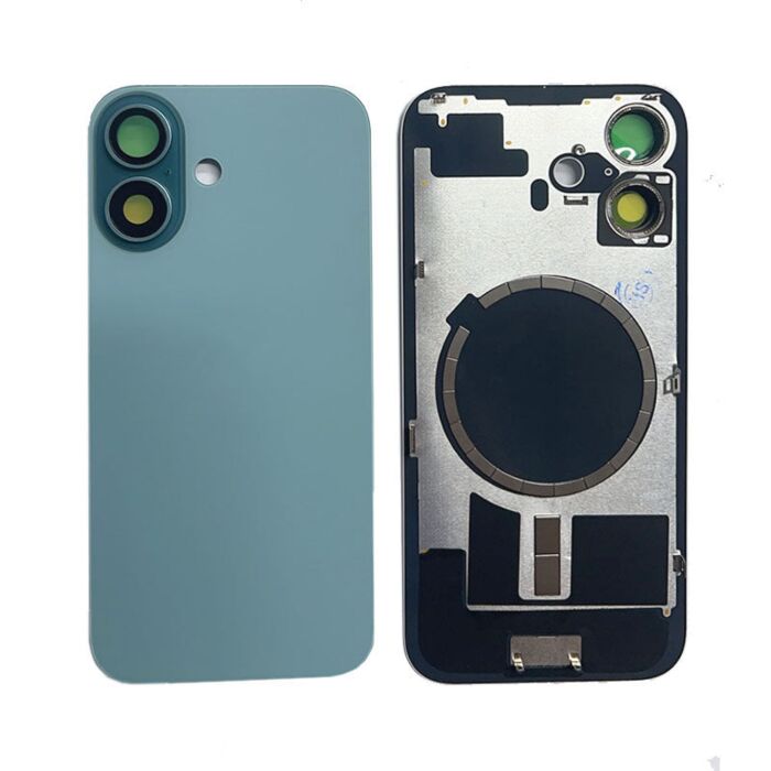 Back Panel with Magnet for iPhone 16Plus Teal No Logo (Best Aftermarket)