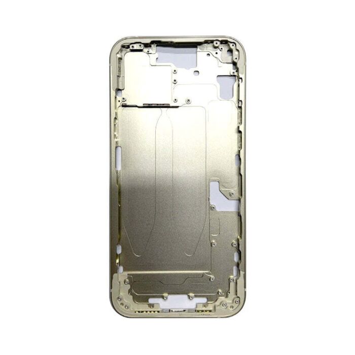 Middle Frame Yellow for iPhone 15 (Best Aftermarket)