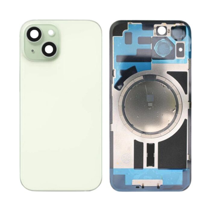 Back Panel with Magnet Green No Logo for iPhone 15Plus (Aftermarket Premium)