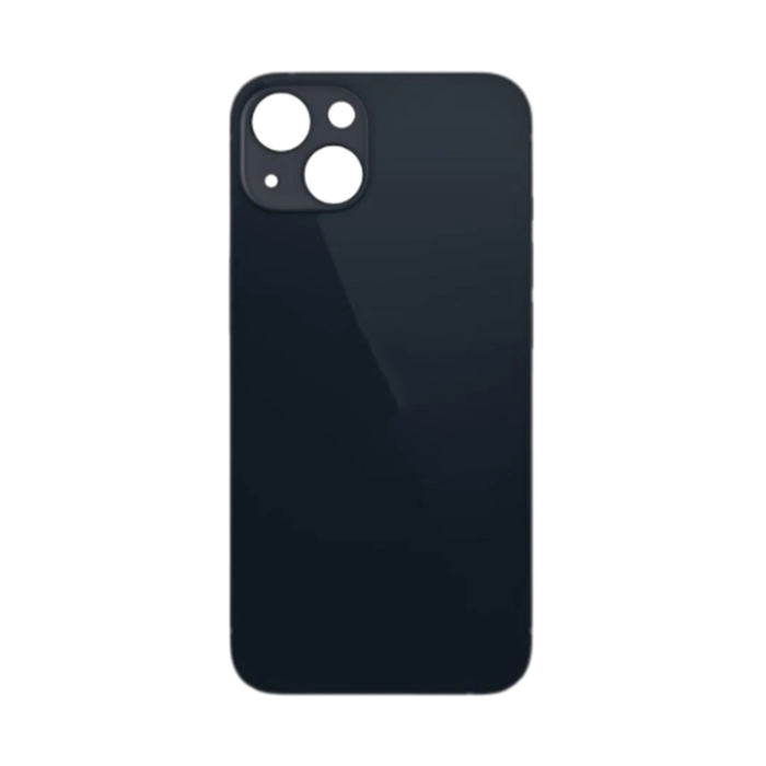 Back Glass Black No Logo for iPhone 13 (Aftermarket Premium)