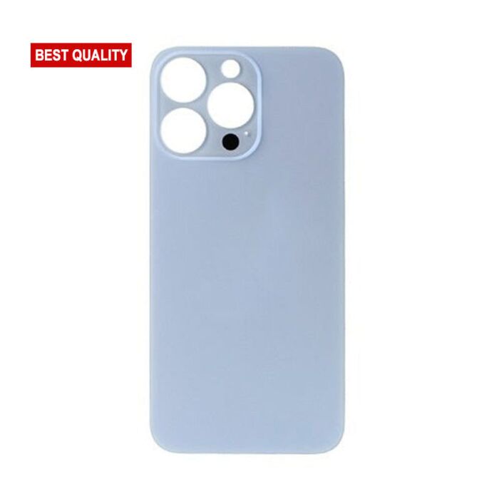 Back Glass Blue for No Logo iPhone 13Pro Max (Best Aftermarket)