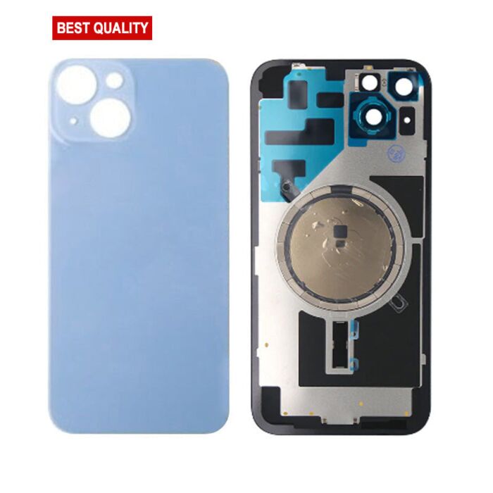Back Panel with Magnet Blue No Logo for iPhone 14Plus (Best Aftermarket)