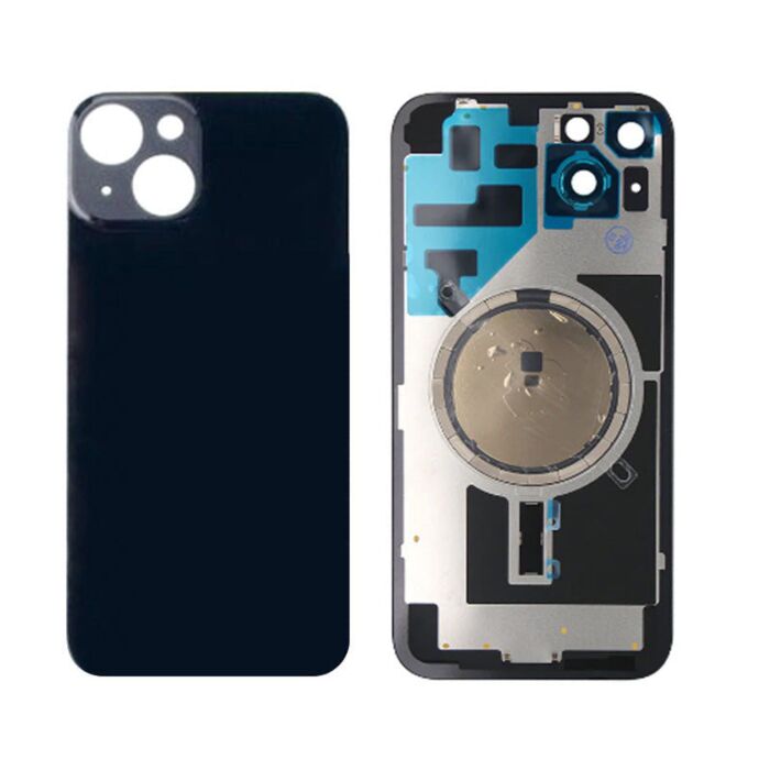Back Panel with Magnet Black No Logo for iPhone 14Plus (Aftermarket Premium)