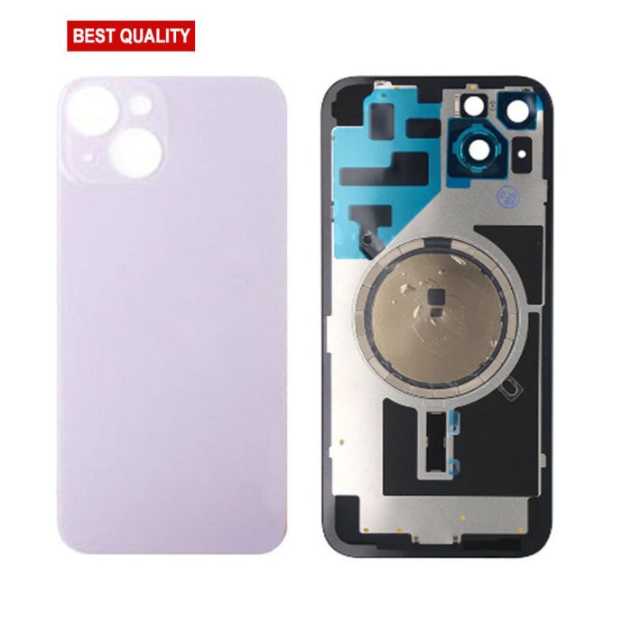 Back Panel with Magnet Purple No Logo for iPhone 14 (Best Aftermarket)