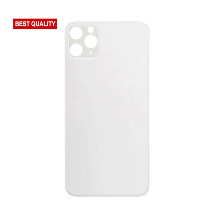 Back Glass White No Logo for iPhone 11Pro (Best Aftermarket)