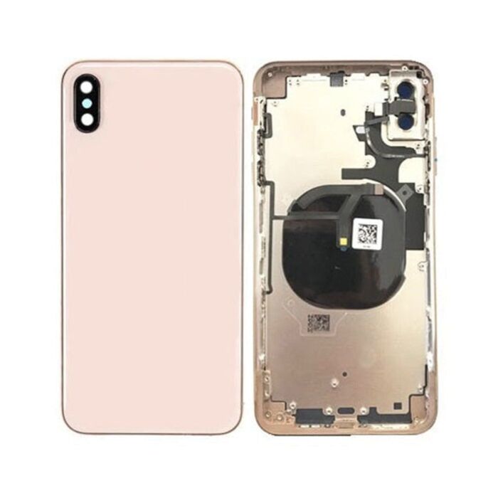 Back Housing with Volume Power Flex Gold No Logofor iPhone XS Max