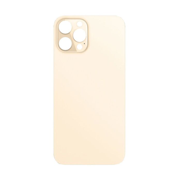 Back Glass Gold No Logo for iPhone 12Pro Max (Aftermarket Premium)
