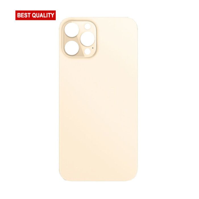 Back Glass Gold No Logo for iPhone 12Pro Max (Best Aftermarket)