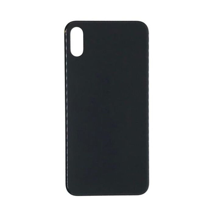 Back Glass Black No Logo for iPhone X (Big Hole)