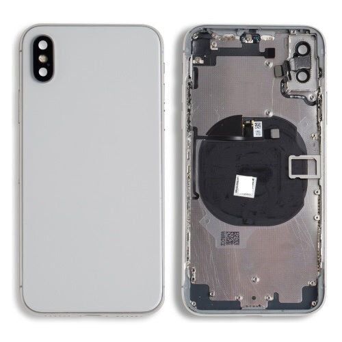 Back Housing with Volume Power Flex White No Logo for iPhone X