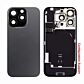 Back Panel with Wireless Charging Flex for iPhone 16Pro Black No Logo (Configuration Support)