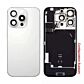 Back Panel with Wireless Charging Flex for iPhone 16Pro White No Logo (Configuration Support)
