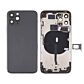 Back Housing with Power Flex Black No Logo for iPhone 11Pro (Best Aftermarket)