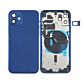 Back Housing with Power Flex Navy No Logo for iPhone 12 (Best Aftermarket)