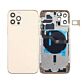 Back Housing with Power Flex Gold No Logo for iPhone 12Pro (Best Aftermarket)