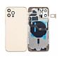 Back Housing with Power Flex Gold No Logo for iPhone 12Pro Max (Best Aftermarket)