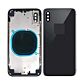 Back Housing without Parts Black No Logo for iPhone X (Aftermarket High Quality)