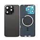Back Panel with Magnet Black No Logo for iPhone 15Pro Max (Aftermarket Premium)