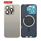 Back Panel with Magnet Grey No Logo for iPhone 15Pro (Best Aftermarket)