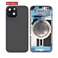 Back Panel with Magnet Black No Logo for iPhone 15Plus (Best Aftermarket)