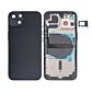 Back Housing with Power Flex Black No Logo for iPhone 13 (Best Aftermarket)