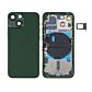 Back Housing with Power Flex Green No Logo for iPhone 13 (Best Aftermarket)