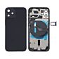 Back Housing with Power Flex Black No Logo for iPhone 12Mini (Best Aftermarket)