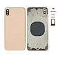 Back Housing without Parts Gold No Logo for iPhone XS Max (Aftermarket High Quality)