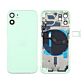 Back Housing with Power Flex Green No Logo for iPhone 12Mini (Best Aftermarket)