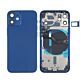 Back Housing with Power Flex Navy No Logo for iPhone 12Mini (Best Aftermarket)