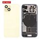 Back Panel with Wireless Charging Flex Yellow No Logo for iPhone 15 (Best Quality)