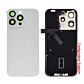 Back Panel with Wireless Charging Flex White No Logo for iPhone 15Pro (Configuration Support)
