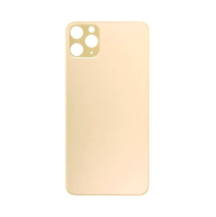 Back Glass Gold No Logo for iPhone 11Pro Max (Aftermarket Premium)