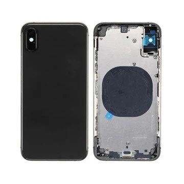 Back Housing without Parts Black No Logo for iPhone XS Max (Aftermarket High Quality)